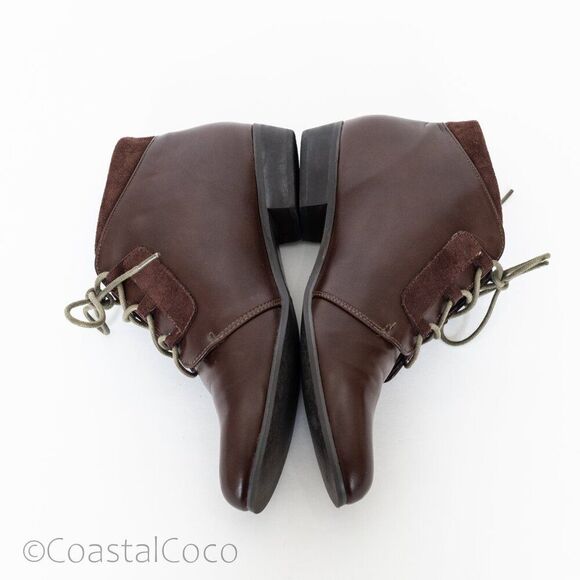 Chelsea Crew Felix Brown Lace up Ankle Bootie 8, Retro Cowgirl Vintage Festival - Picture 8 of 10